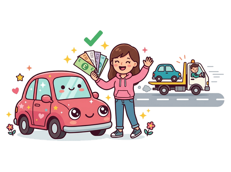 Step 4: Get Paid — Bank transfer on collection in South Lambeth & Vauxhall. No waiting, no chasing. The money is yours before we drive away with your old car.